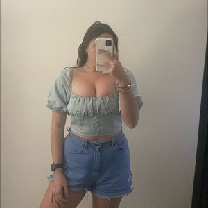 BNWOT Free People light blue top